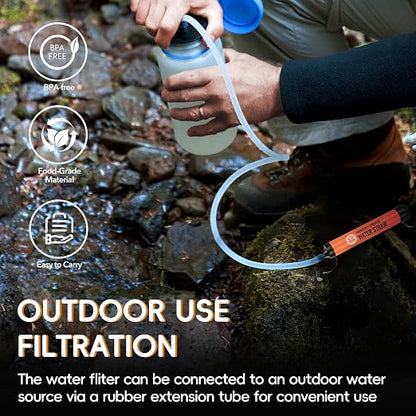 Emergency Water Filter Straw, Personal Survival Water Filtration System - Image 8