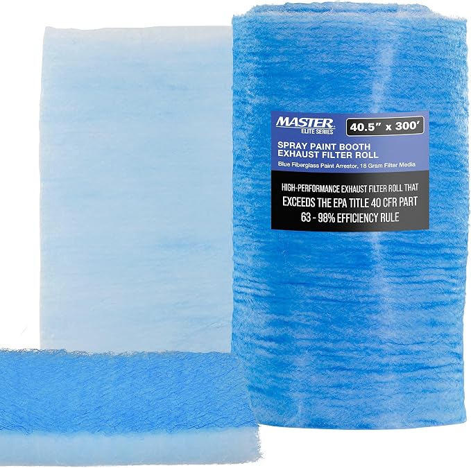 Master Airbrush Elite Paint Spray Booth Exhaust Filter Roll 40.5" x 300' by MasterAirbrush