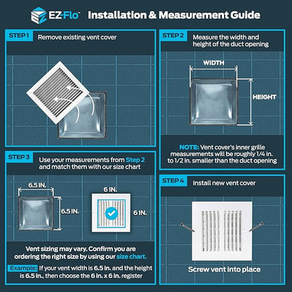EZ-FLO 6 x 6 Inch Air Vent Cover - Image 3