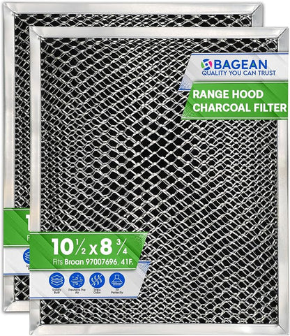 Stove Hood Vent Filter 10.5" x 8.8" 41F 97007696 Fit's Nutone & Broan Range by Bagean