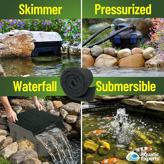 Aquatic Experts Classic Koi Pond Filter Pad COARSE – Bulk Roll Pond Filter Media - Image 4