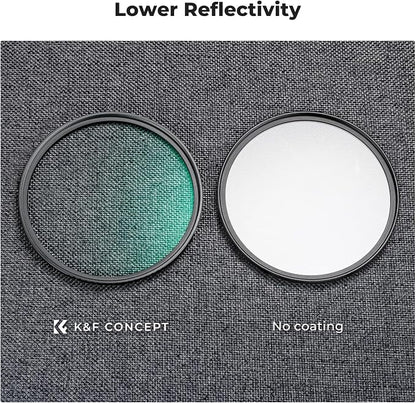 K&F CONCEPT 77mm Black Diffusion 1/4 Filter Mist Cinematic Effect Filter - Image 5