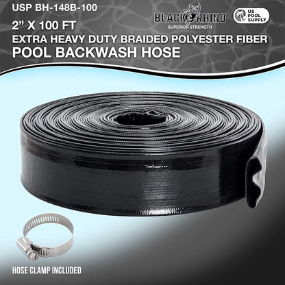 U.S. Pool Supply Pool Backwash Hose 2 Inch Diameter x 100 Feet - Image 2