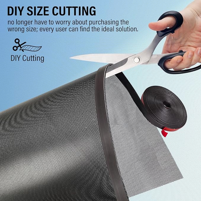 39x16 inch Customizable DIY Floor Vent Covers, Magnetic PVC Vent Mesh - Image 4