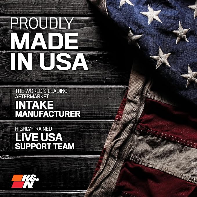 K&N Cold Air Intake System: Dry-Flow Air Filter, Increase Performance & - Image 10