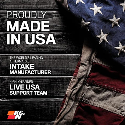 K&N Cold Air Intake System: Dry-Flow Air Filter, Increase Performance & - Image 10
