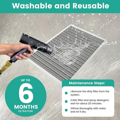 14x30x1 HVAC Furnace Air Filter, Washable Electrostatic Furnace Filter - Image 7