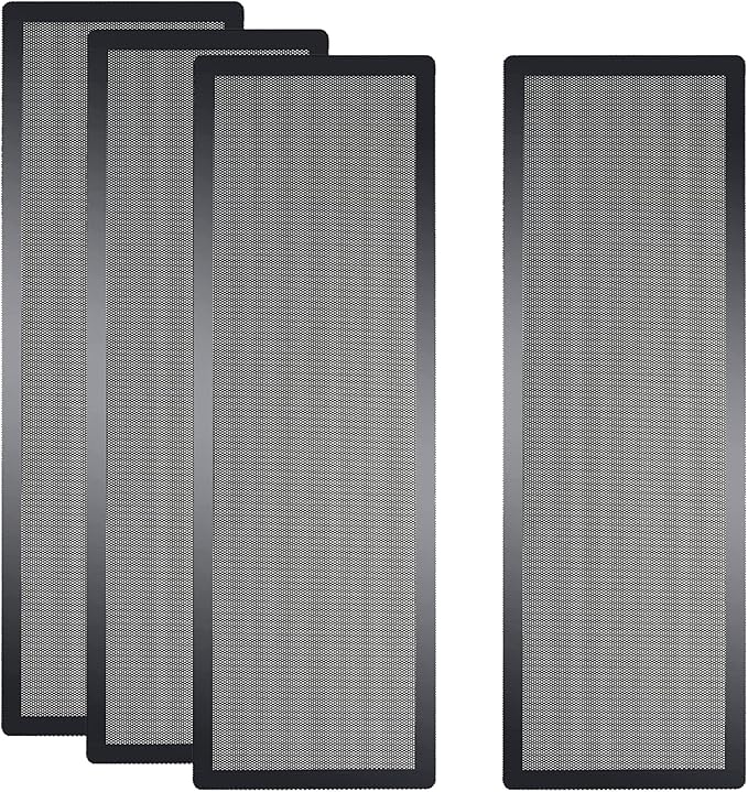 360x120mm PC Case Dust Mesh Filter, Magnetic Frame Computer Fan Dust Mesh PC by YSSHUI