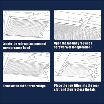 97007696 41F UPGRADED Range Hood filter 10.5 x 8.75 - Image 5