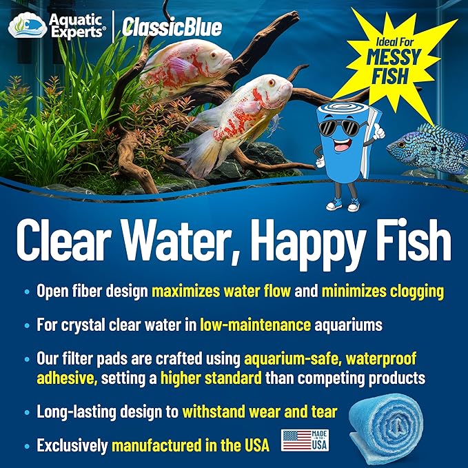 Aquatic Experts Classic Bonded Aquarium Filter Pad -12 Inches by 12 Feet by .75 - Image 2