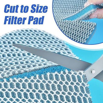 AQUANEAT Aquarium Filter Sponge 8-Layer Filter Media Pad, Cut-to-Size Foam Floss - Image 6