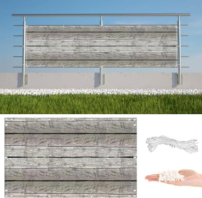 Privacy Screen Protector 2.3' x 29.5' UV Protection Weather Resistant by AYLFBFU
