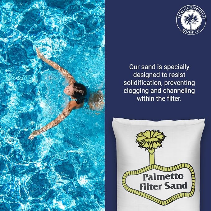 Palmetto 4 Pack Swimming Pool Filter Sand, 50 lb Bag – Natural Silica - Image 4