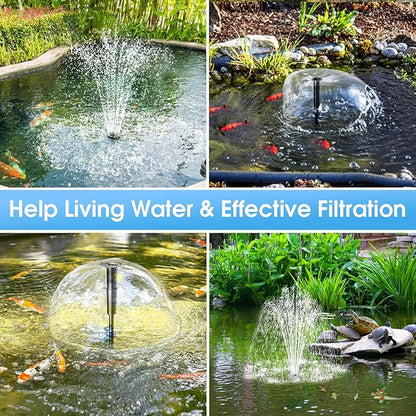 POPOSOAP Pond Filter with Pump Fountain Kits Built-in UV Clarifier, 660GPH/40W - Image 8