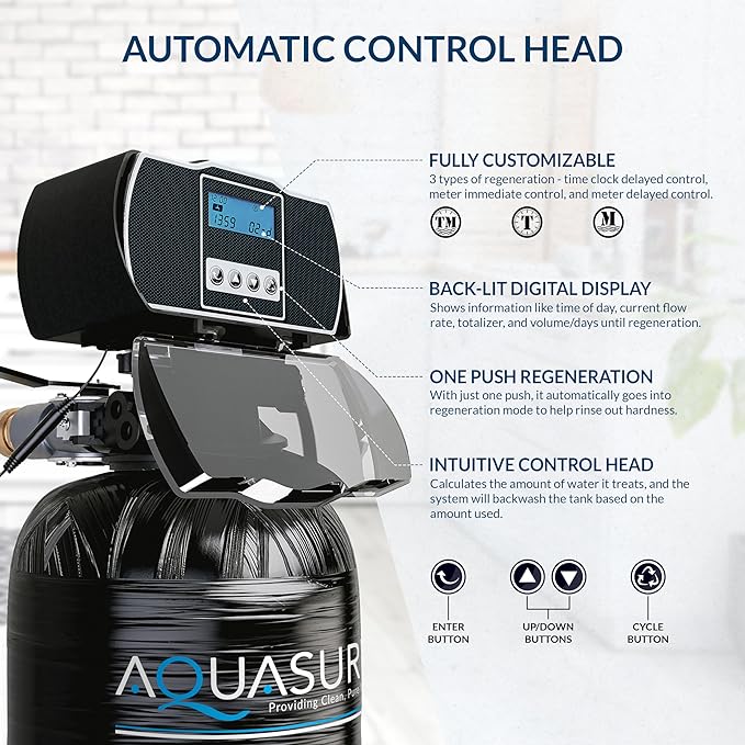 Aquasure Harmony Series 30, 000 Grains Whole House Water Softener - Image 7