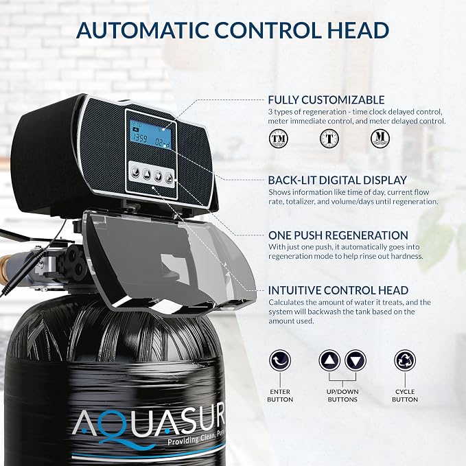 64, 000 Grain Aquasure Harmony Whole House Water Softener - Image 6