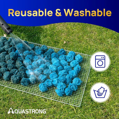 AQUASTRONG Pool Filter Balls for Sand Filter Pump, 5.5 lbs Reusable Sand Filter - Image 5
