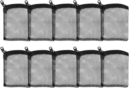 AQUANEAT 10pcs Aquarium Filter Media Bags, Fish Tank Coarse Mesh Bags by Aquaneat