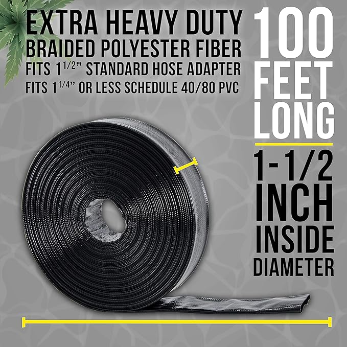 U.S. Pool Supply Pool Backwash Hose 1 1/2 Inch Diameter x 100 Feet - Image 3