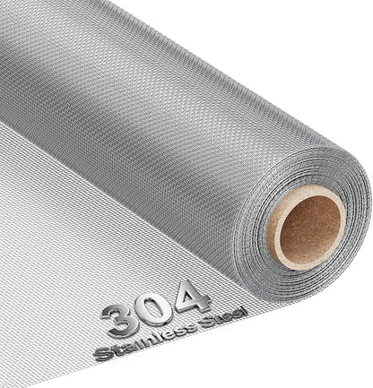 MAGZO 304 Stainless Steel Mesh Screen Roll 47in x 16ft by MAGZO
