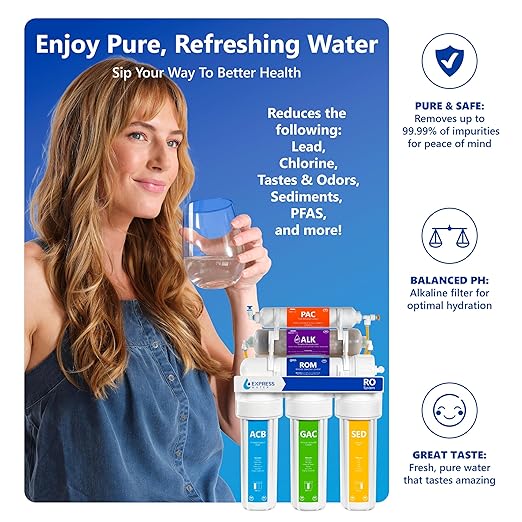 Express Water 10 Stage Reverse Osmosis Alkaline Water Filtration System - Image 3