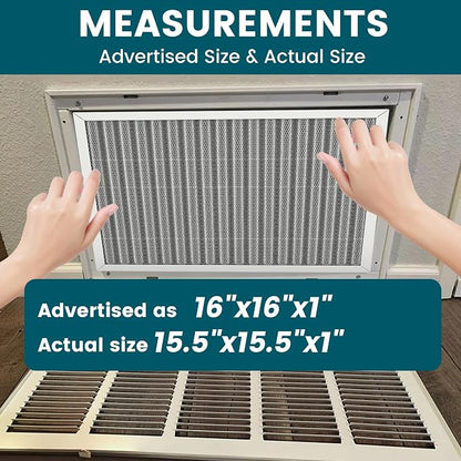 16x16x1 Air Filter-MERV 8, Washable & Reusable Electrostatic Air Filter - Image 4