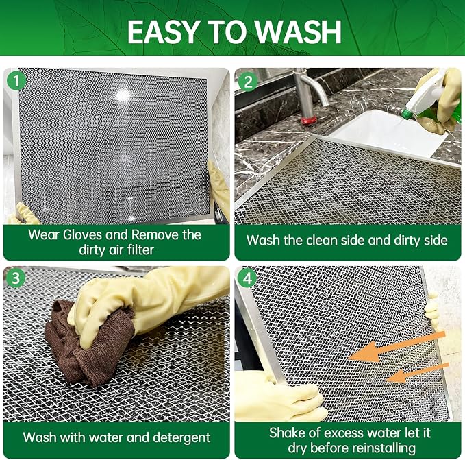 16x25x1 Air Filter Electrostatic Filter Reusable Washable HVAC AC Furnace Filter - Image 7