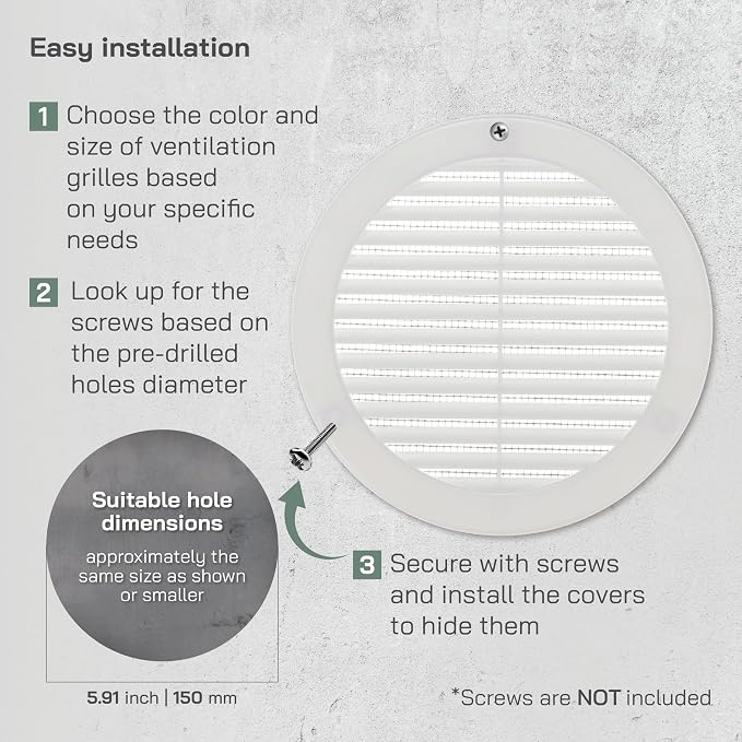 Vent Systems 6" Inch White Soffit Vent Cover - Image 4
