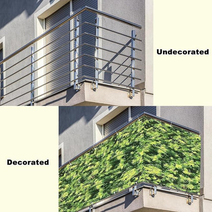 Balcony Privacy Screen 3' x 29.5' UV Protection Weather-Resistant Garden Fence - Image 8