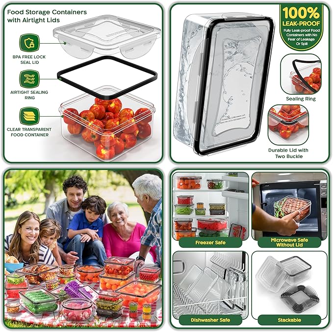RockBerry 56 PCS Food Storage Containers - Image 7