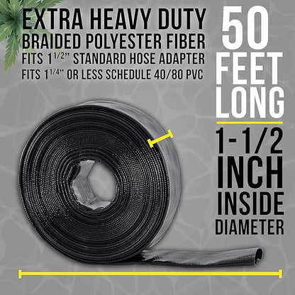 U.S. Pool Supply Pool Backwash Hose 1 1/2 Inch Diameter x 50 Feet - Image 3