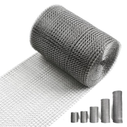 5" X 50 ft 304 Stainless Steel Mesh, Wire Mesh by RyxrhswzpStainlessSteelWireMeshforRodentPlantsGardenHouseandDIY