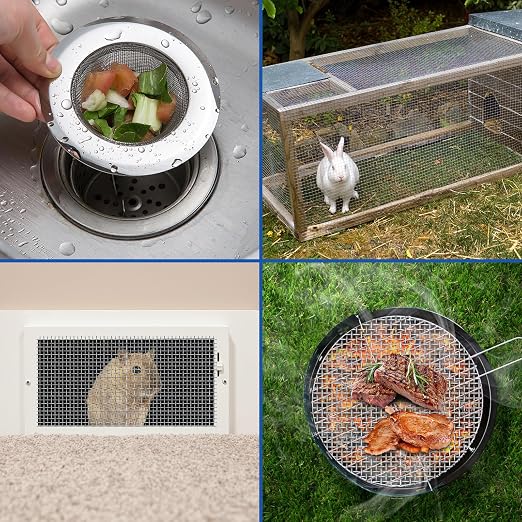20 Mesh 304 Stainless Steel Mesh Screen, 15.7'' x 142'' Wire Screen Mesh - Image 5