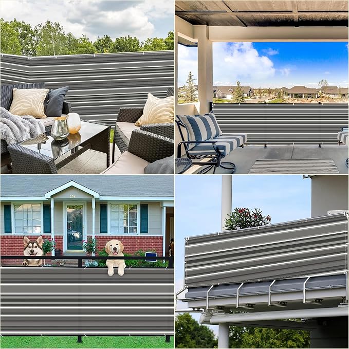 Privacy Fence Screen 9.8' x 29.5' UV-Resistant Visibility Reduction Outdoor - Image 7