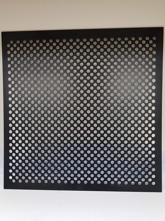 2'x2' Black Plastic Perforated Tile, 5 Pack, - Image 3