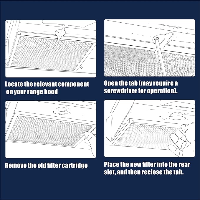 97007696 Range Hood Filter 41F Stove Vent Hood Filters - Image 6