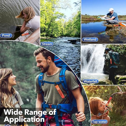 Straw Water Filter 8 Pack – Outdoor Camping & Hiking Survival Gear Kit - Image 7