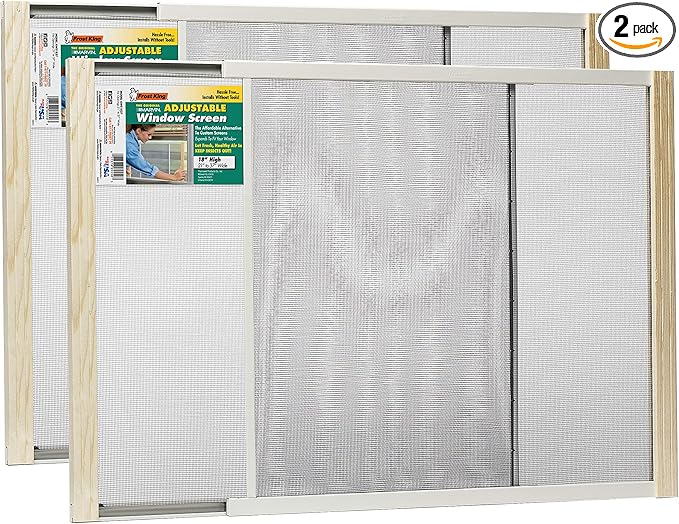 Frost King 2AWS1837 WB Marvin Adjustable Window Screen, 18in High x Fits by Thermwell+Products+Co.%2C+Inc